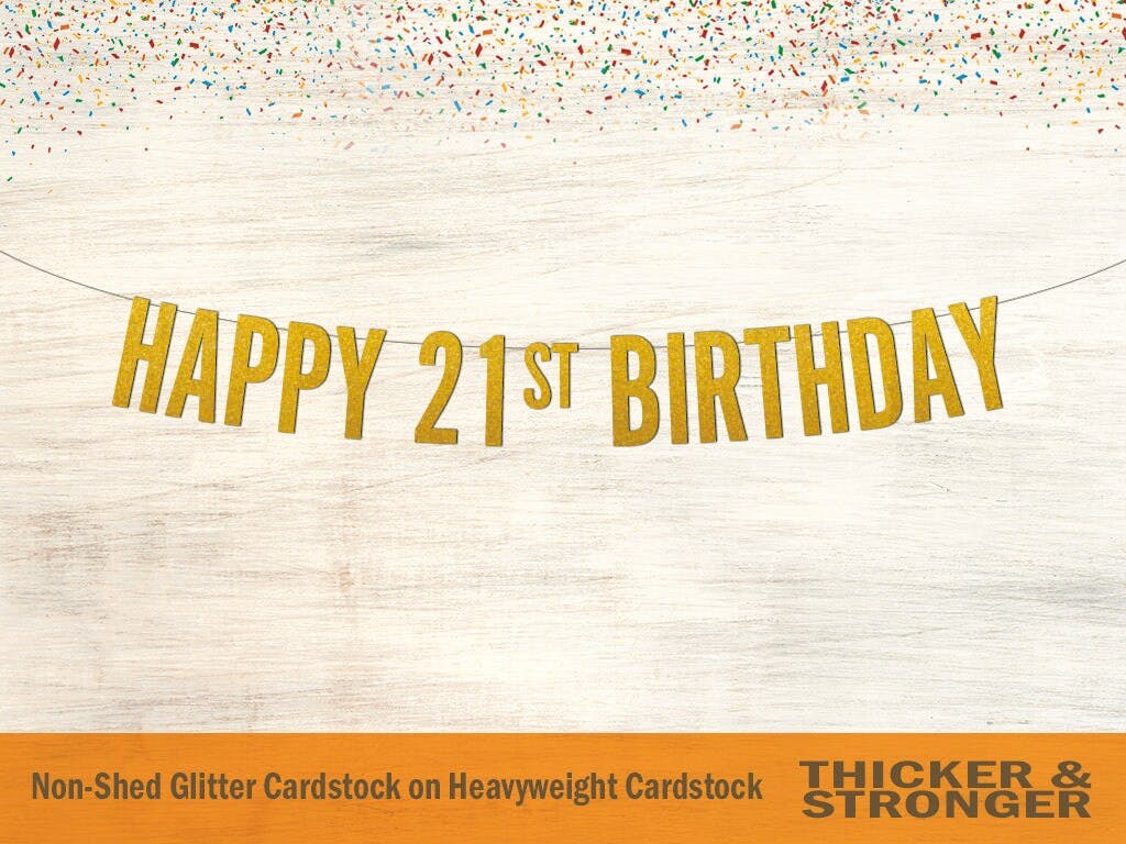 happy 21st birthday banner