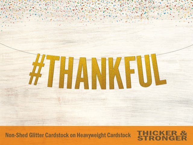 Thankful Banner, Block Letters - #Thankful Banner, Thanksgiving Banner, Fall Decor, Hashtag Thankful Banner