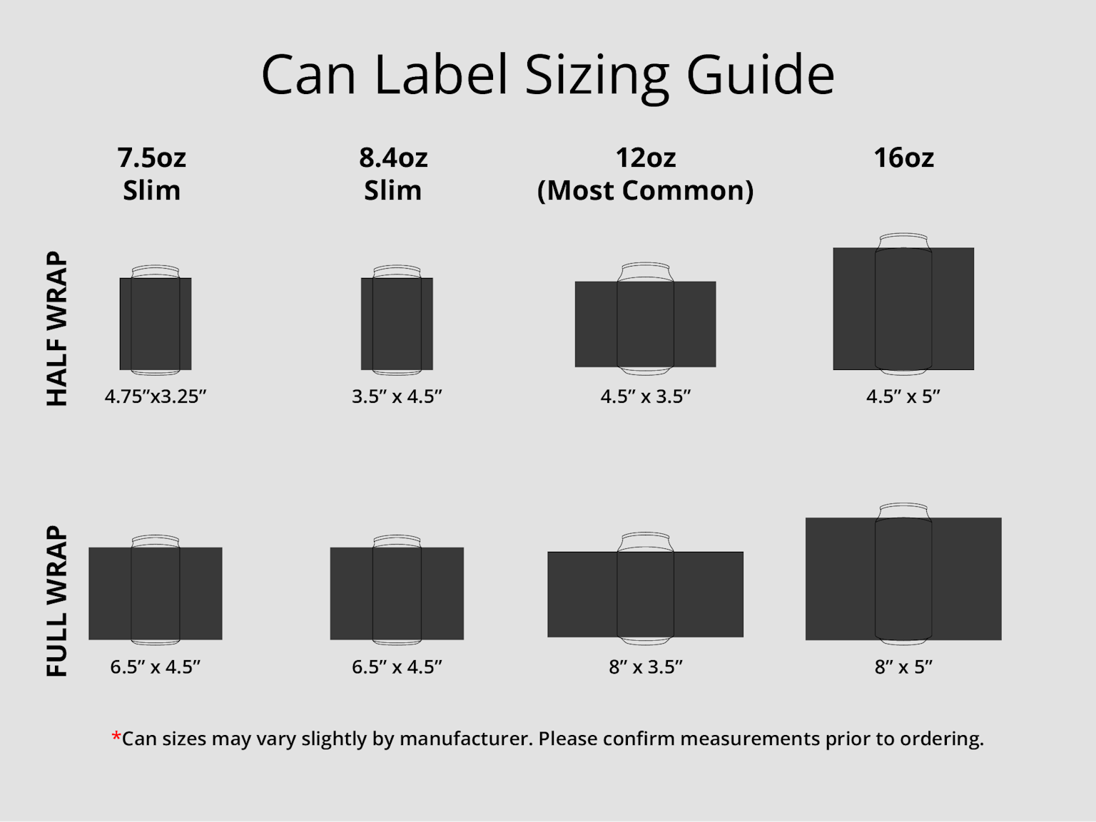 Custom Printed Soda Beer Can Label Wrapper - Vinyl sticker, waterproof ...