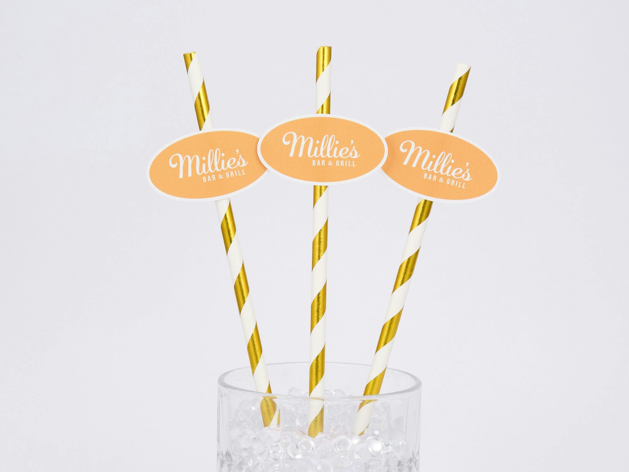 Custom Logo Straws - Personalized Company Straws, Business Branding Party Decorations - Image 7